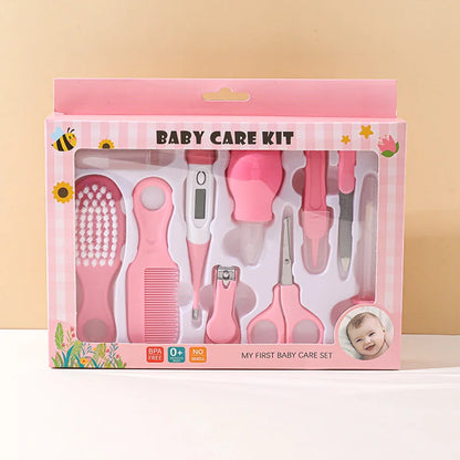 Newborn Grooming Set (Nail Clippers/Brush/Thermometer) for Infant