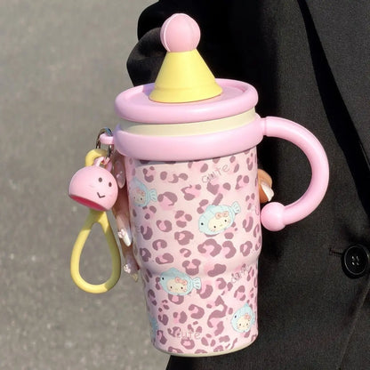 Hello Kitty Stainless Steel Water Bottle Vacuum Insulated Thermal Flask Keep Hot & Cold Kawaii Cartoon Portable for Women Girls