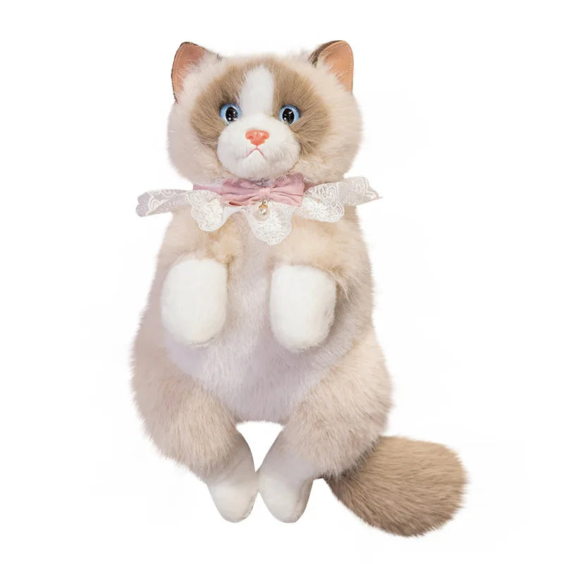 Simulated Puppet Cat Backpack Doll Cute Cat Backpack Plush Toy Daughter Birthday Gift