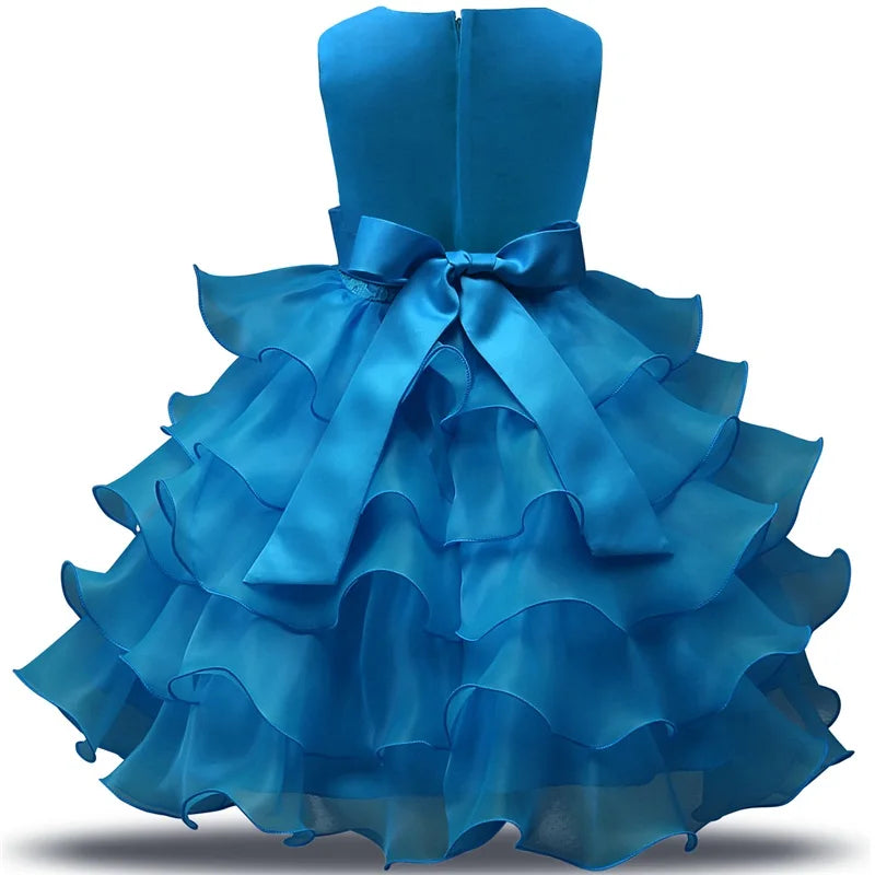 Flower Girl Dress For Wedding Baby Girl  Birthday Outfits Children's Girls First Communion Dresses Girl Kids Party Wear