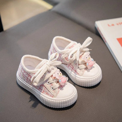 Spring Autumn Fashion Kids Canvas Shoes Casual Sport Boys Girls Sneakers Shoes Soft Rubber Sole Flat Children Canvas Shoes 21-26
