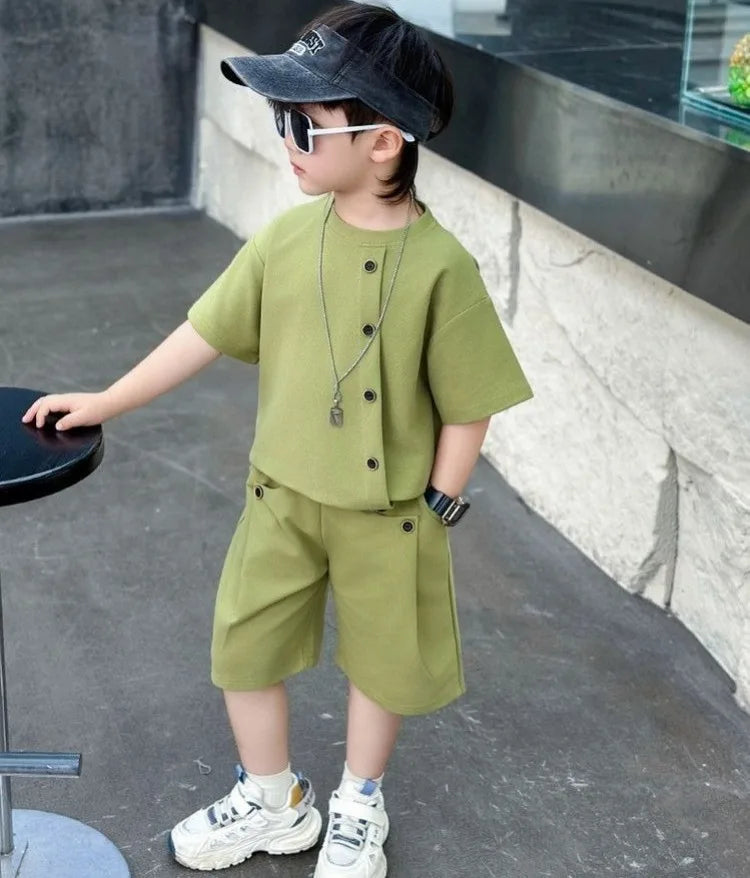 Boys 7 Kids Set Boy's Suit Child Outfit Boys' Summer Shirts Fashion Children Casual Clothes 4 Clothing Toddler Boy