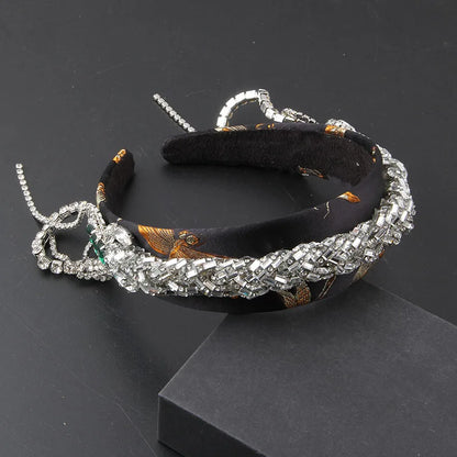 Gorgeous Personality Rhinestone Headwear Fashion Hairband Luxury Baroque Rhinestone Headband Wedding Ladies Bridal Hair