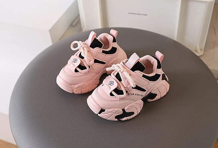 New Boy Fashion Sneaker Spring Mesh Breathable Platform Running Shoes Tennis Shoe High Quality Non Slip Sport Shoes Girls I01125