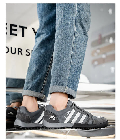 Men's Shoes Fashion Versatile Breathable Board Shoes Thick soled Trendy Casual Shoes  (Available)