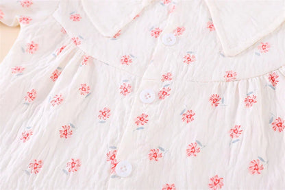Summer Fashion Baby Clothes Suit Children Short Sleeved Flower Shirt Shorts 2Pcs/Sets Kids Girls Clothing Infant Casual Costume