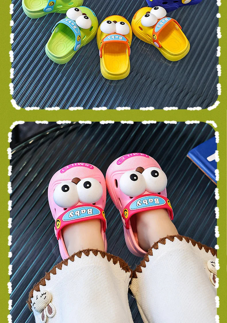 Baby Slippers Cute Princess Garden Children's Shoes Soft Anti slip EVA Children's Beach Shoes