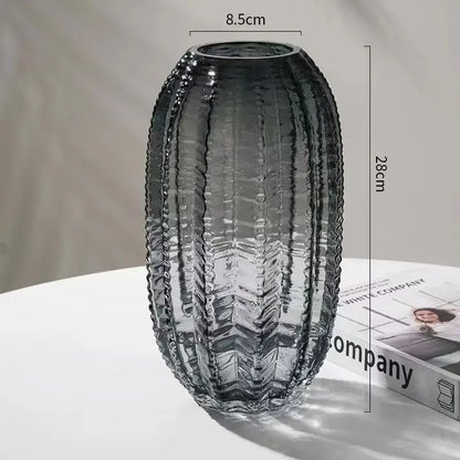 Creative Cactus Glass Vase Desktop Creative Flower Utensils Hydroponic Vase Dried Flower Vase Living Room Aesthetic Decoration