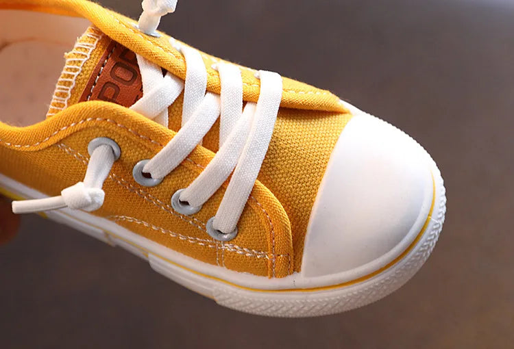 New Children's Canvas Shoes Fashion Baby Board Shoes Girls' Breathable Single Shoes Boys' Casual Shoes