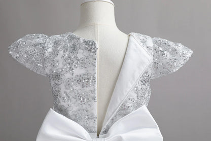 Stunning Little/Big Girls Lace Flower Girl Wedding Bridesmaid Birthday Party Holiday Pageant Easter Prom Fancy Dress