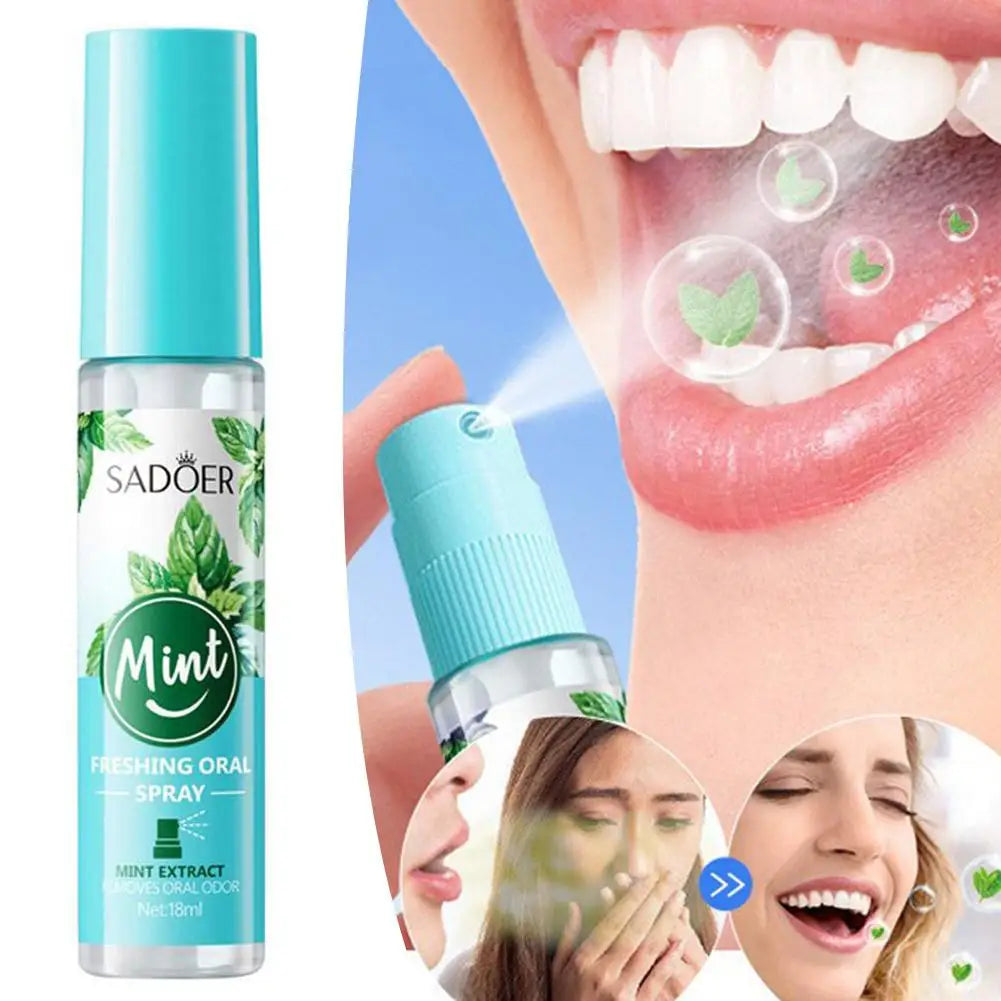  SADOER 1PCS Protable Fragrance Lemon Oral Fresh Mouth Breath Spray Fresh Bad Breath Spray No Eliminate Alcohol N9A8
