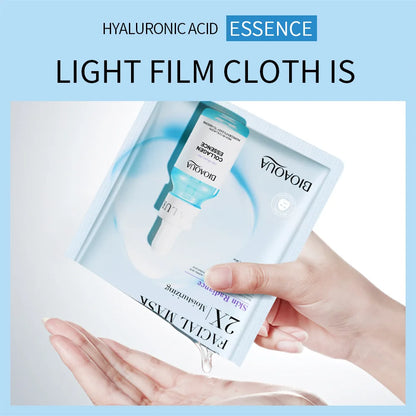 BIOAQUA Centella Collagen Face Mask Moisturizing Refreshing Sheet Masks Hyaluronic Acid Facial Mask Skin Care Products