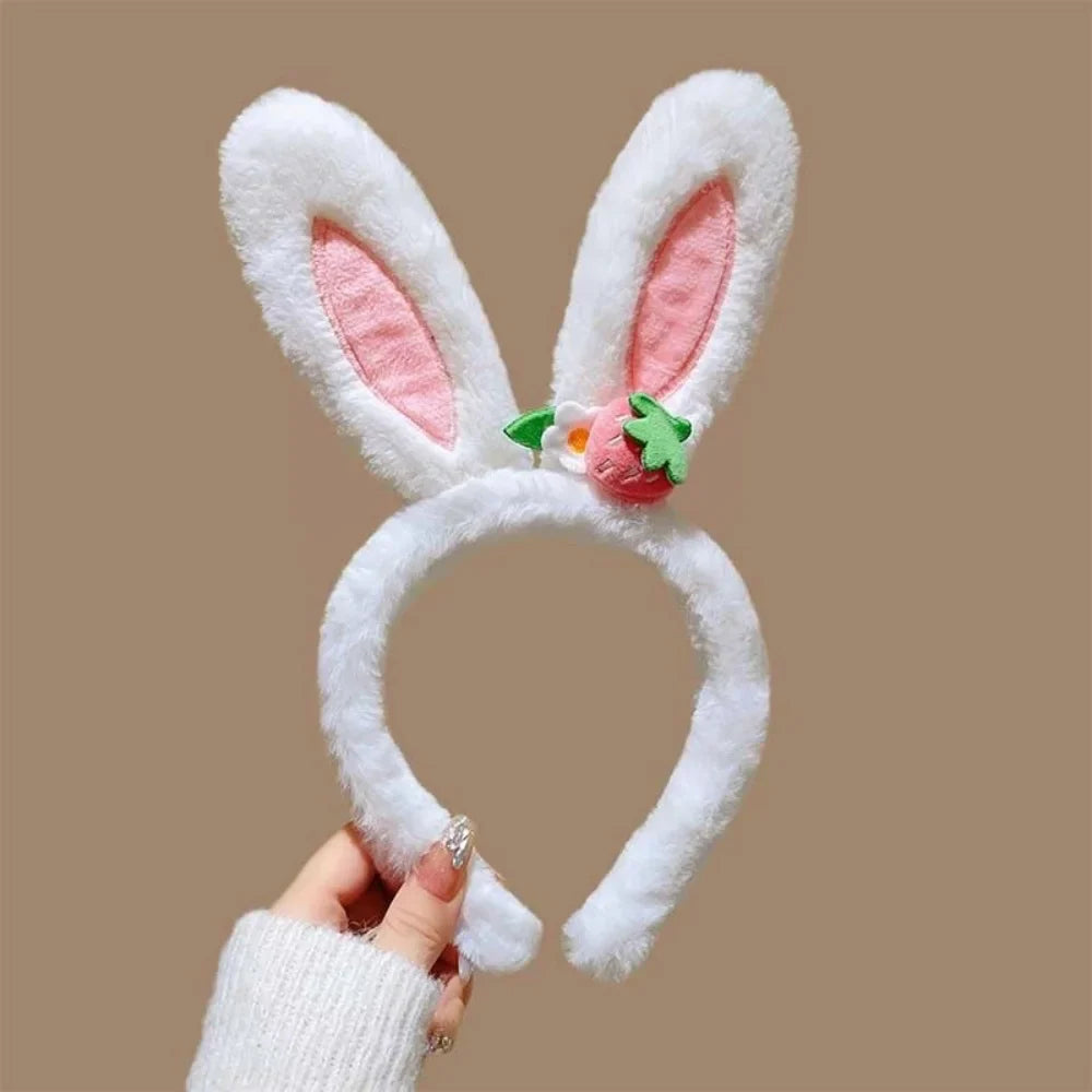 Easter Headband Cartoon-Inspired Party Props Hairband Lolita Cosplay Headwear Playful Rabbit Ear Headband For Themed Parties