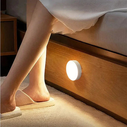 Motion Sensor Night Light - Wireless LED Detector Lamp for Bedroom, Staircase, Closet, and Room Decor-