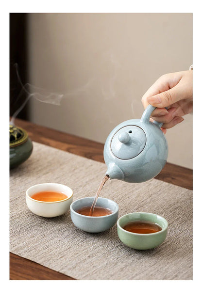China-Chic Cultural and Creative Tea Set Gift Set Customized logo for business gift giving activities