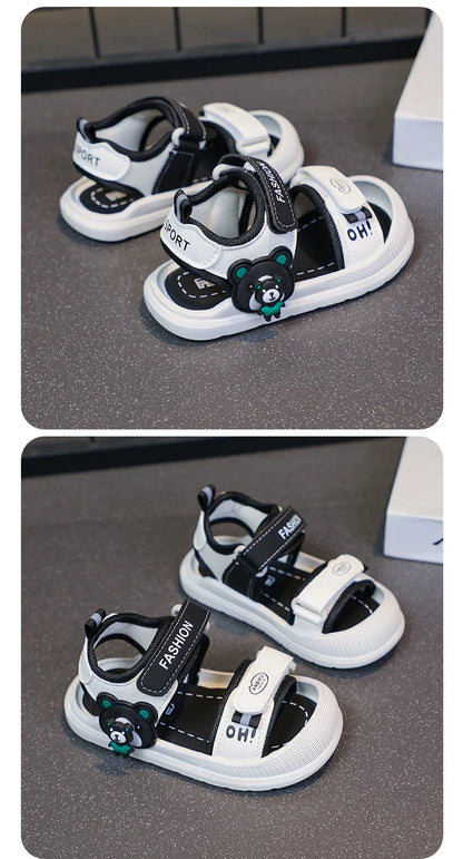 Toddler Sandals For Baby  Boys Girls Sandals Soft-soled Cartoon First Step Footwear For Infant Kids Trend Fashion