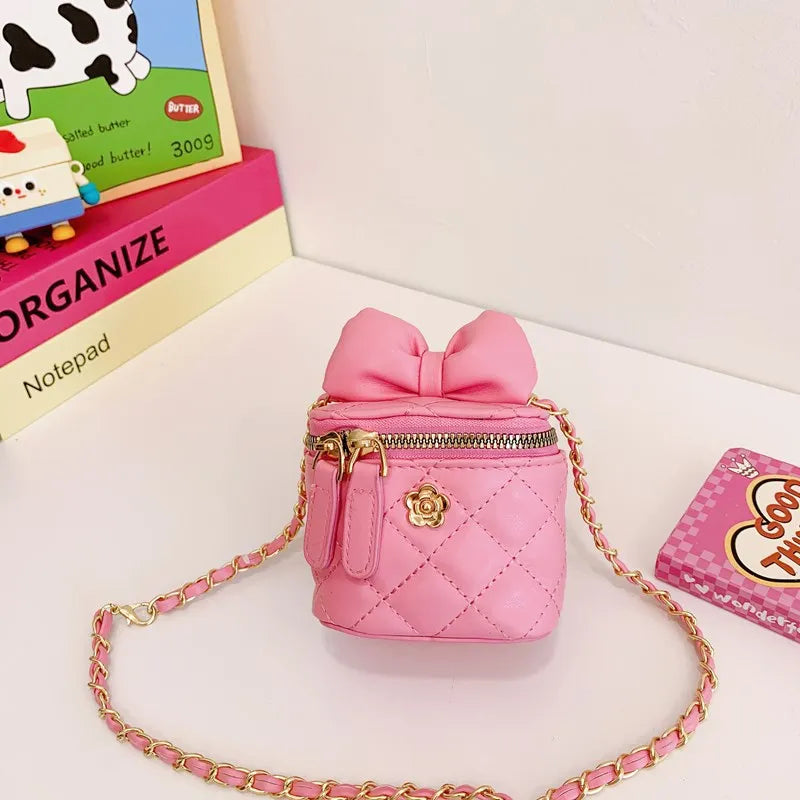 Children Bag New Girl Crossbody Bags Fashion Chain Bags Bow Shoulder Bags Versatile Girl Bag Sweet Princess Bag mochila infantil