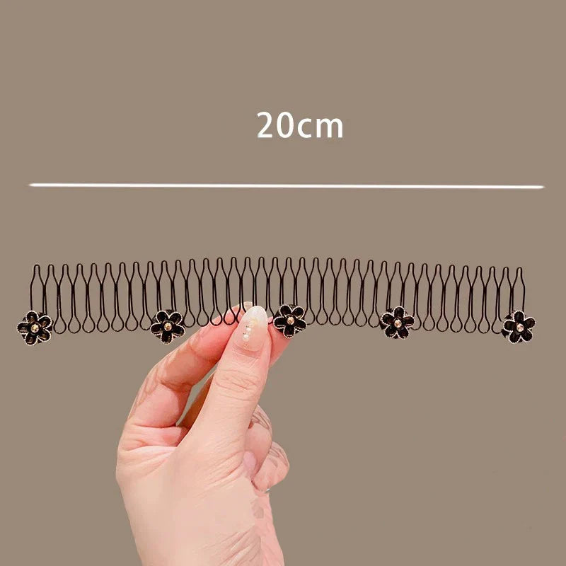Camellia Hair Comb Invisible Bangs Hair Clip Tidy Artifact Hair pin Girls Hairpin Women Tools Fixed Inser Comb Hair Accessories