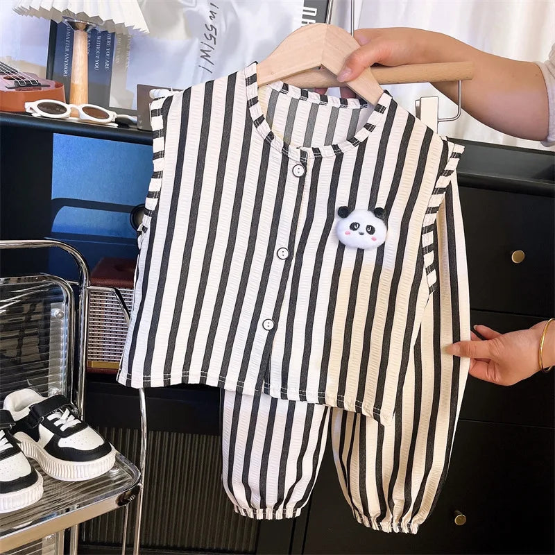Children's Clothing Sets Pands Tanks+Short Pants Baby Outfit Set