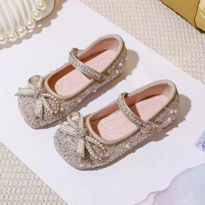 Girl's Soft Sole Princess Crystal Shoes
