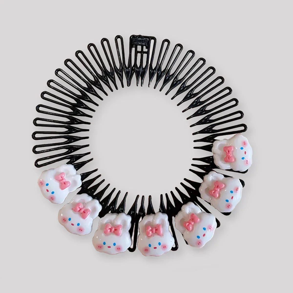 Professional Kids Anti-Frizz Hair Finishing Comb Invisible Circular Headbands for Flyaway Control Girls Cute Hair Jewelry Fixer