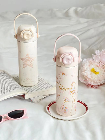 Bouncing Thermos Bottle 316 Food Grade Student Water Cup Portable New Product for Girls Anti Drop Cup As A Souvenir