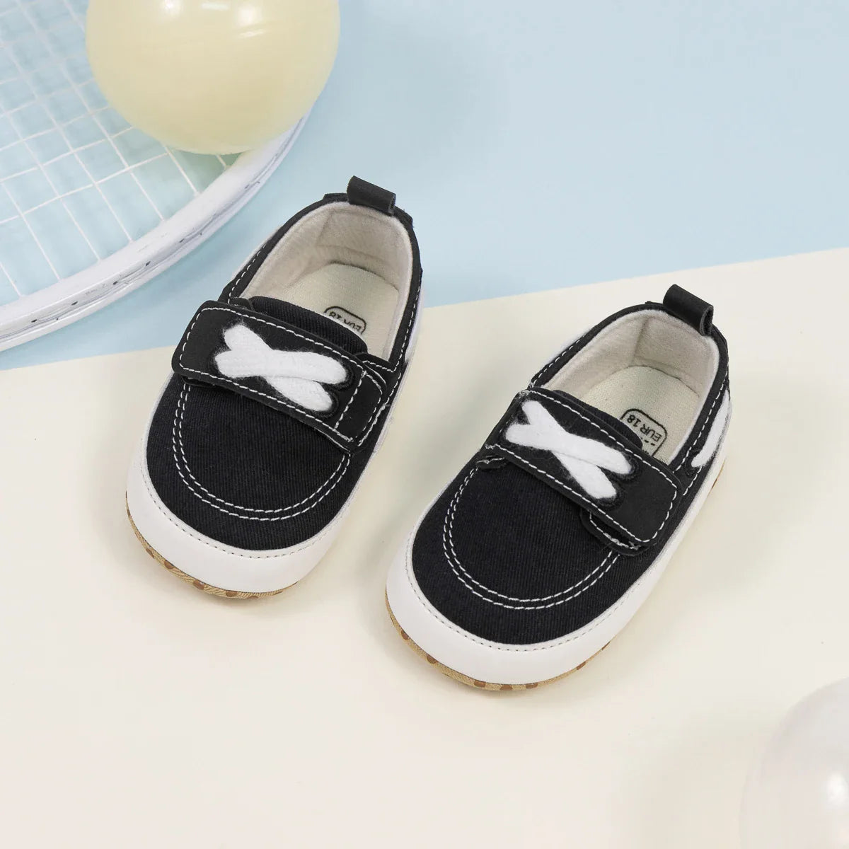 Newborn Baby Shoes Unisex Classic Canvas Casual Sneakers Fashion Versatile Sports Style Toddler Cotton Sole Comfortable Shoes