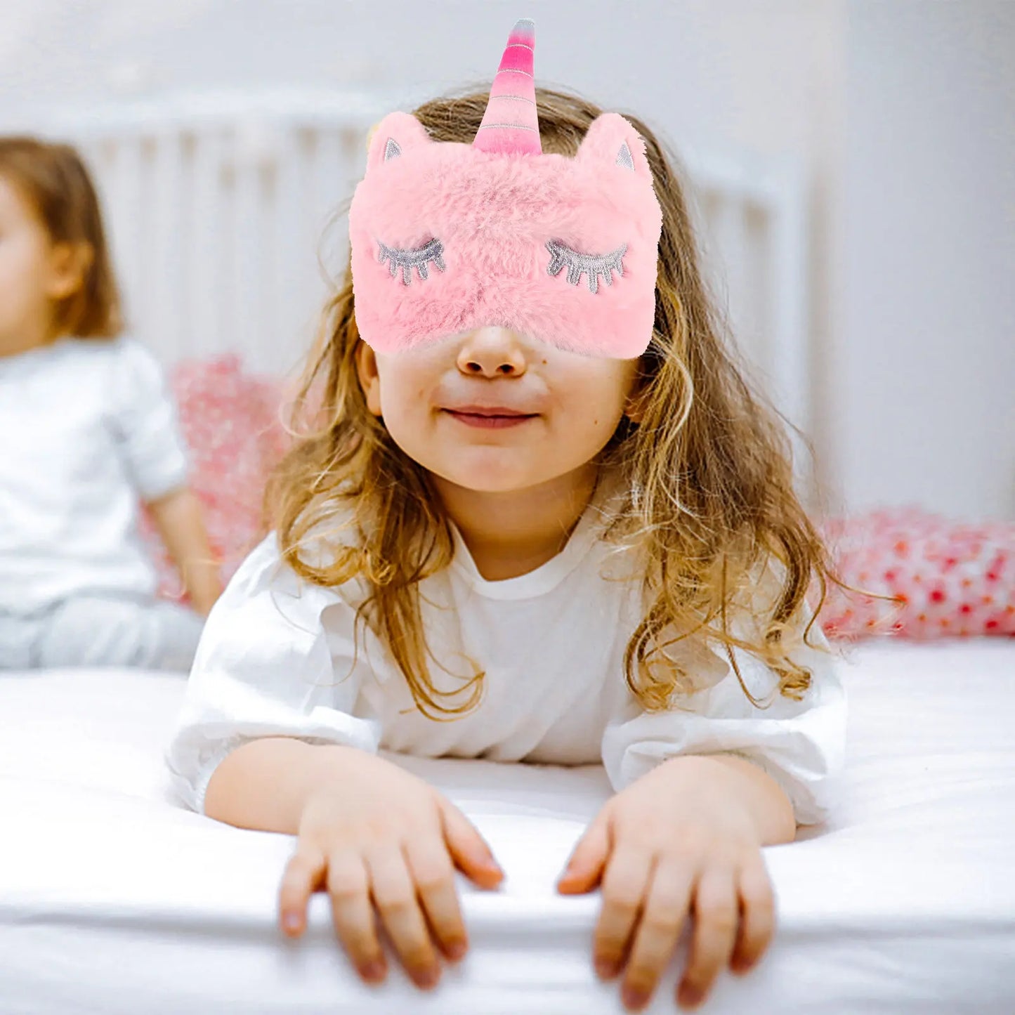 Lightweight Unicorn Eye Mask Soft Breathable Sleep Cover No Pressure for Night Travel Work Naps Sleep Mask Eye Cover