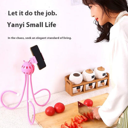 ‌Flexible Octopus Phone Holder Mount Adjustable Bed Desk Stand Hands Free Clip Live Streaming Video Watching TikTok Recording