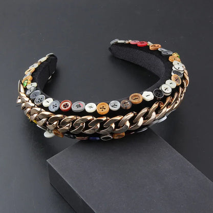 Gorgeous Personality Rhinestone Headwear Fashion Hairband Luxury Baroque Rhinestone Headband Wedding Ladies Bridal Hair