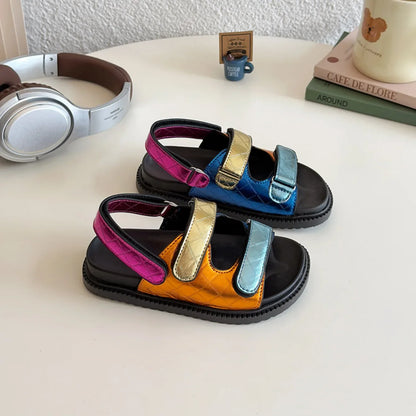 Children Shoes Hemp Rope Set Foot Beach Sandals Outdoor All-match Casual Slippers Large Size Baby Girl Shoes