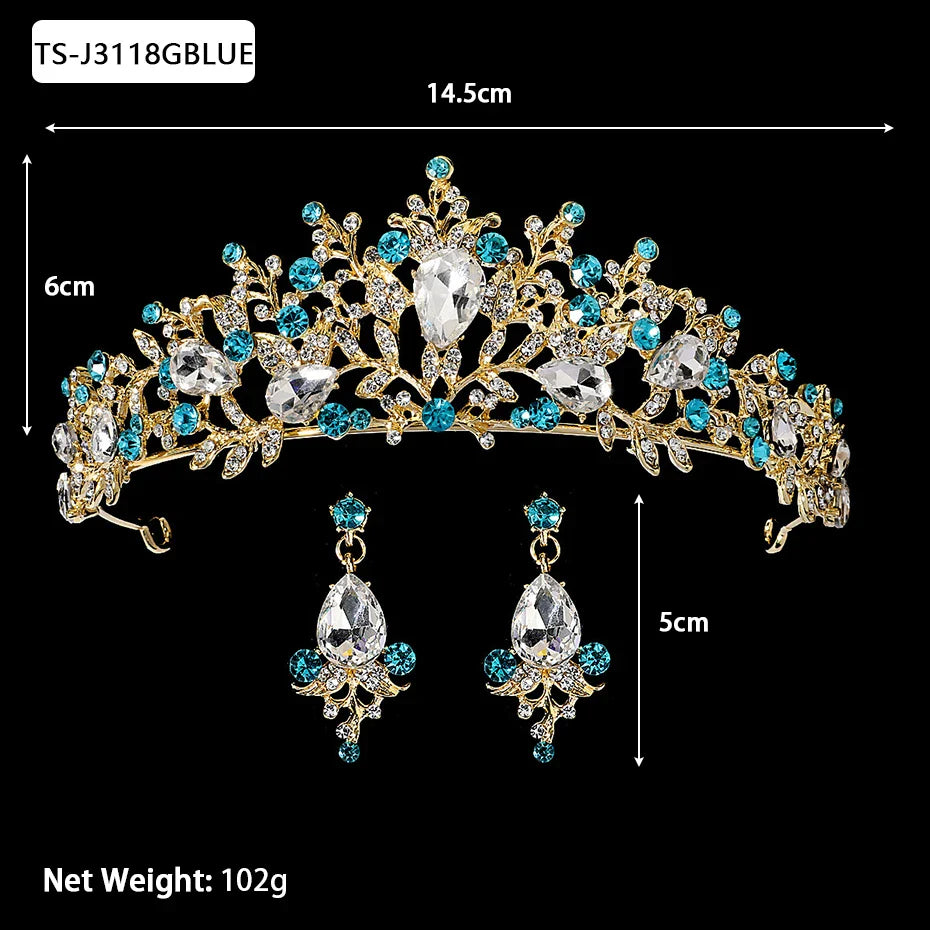 Efily Gold Color Wedding Tiaras and Crowns for Pearl Rhinestone Headband Bride Headpiece Jewelry