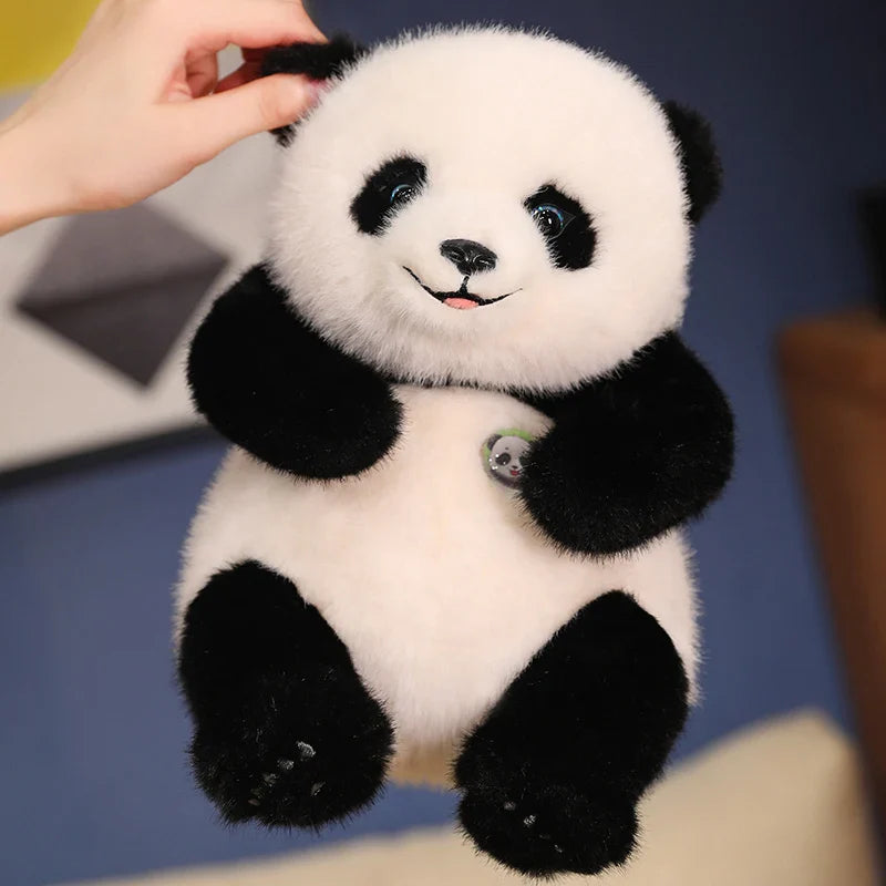 Adorable Base Simulation Lifelike Giant Panda FuBao Plush Toys Kawaii Stuffed Animals Soft Bears Baby Appease Doll Gifts