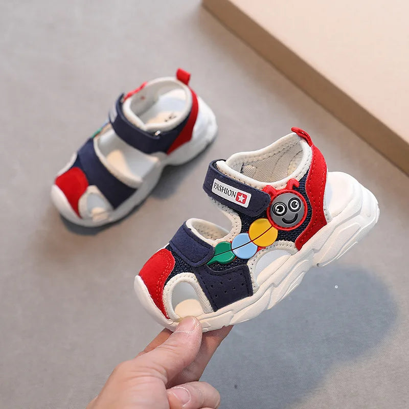 Girls Kids Sandals Soft Comfortable Closed Toe Protective Sandals,Cartoon Colorful Cute Shoes Kids Summer Boys Girls
