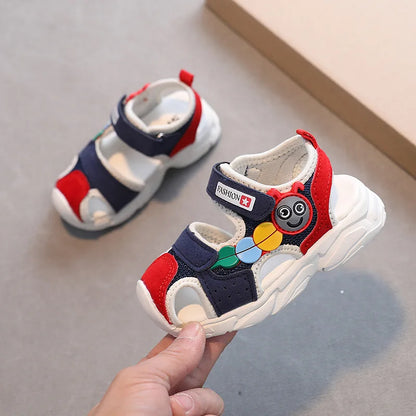 Girls Kids Sandals Soft Comfortable Closed Toe Protective Sandals,Cartoon Colorful Cute Shoes Kids Summer Boys Girls