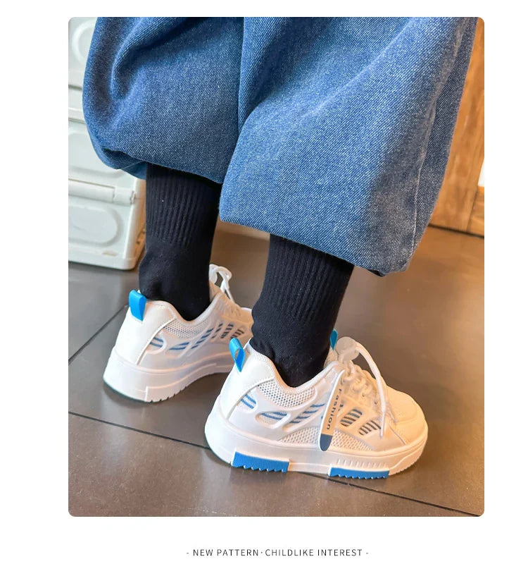 Boys Sneakers Girls Breathable Sport Shoes for Kids Children Autumn Non-slip Casual Student Shoes Outdoor Footwears Basket Shoes