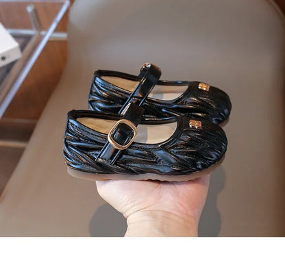 New Style Small Girls' Fashion Versatile Medium and Large Children's Soft Bottom Princess Shoes