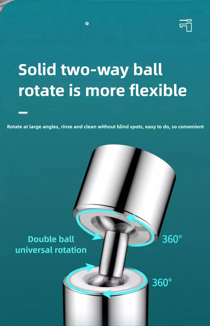 Universal 360° Rotate Kitchen Faucet Extender Aerator Plastic Splash Filter Kitchen Washbasin Faucet Bubbler Nozzle Aerator