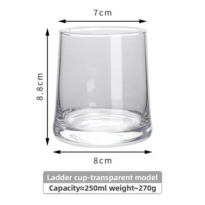 INS-style glass cups,colored trapezoidal couple's household whiskey glasses, bar and hotel mouthwash cups, beer mugs, water cups