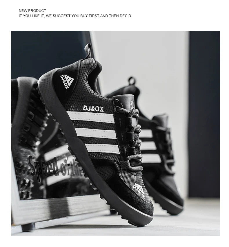 Men's Shoes Fashion Versatile Breathable Board Shoes Thick soled Trendy Casual Shoes  (Available)