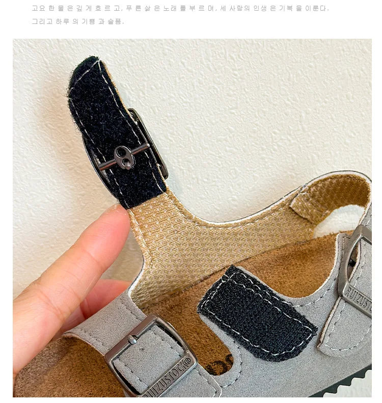 Boys Girls Summer Outdoor Soft Sole Anti Slip Kids Shoes Toddler Casual Open Toe Flat Sandals сандали