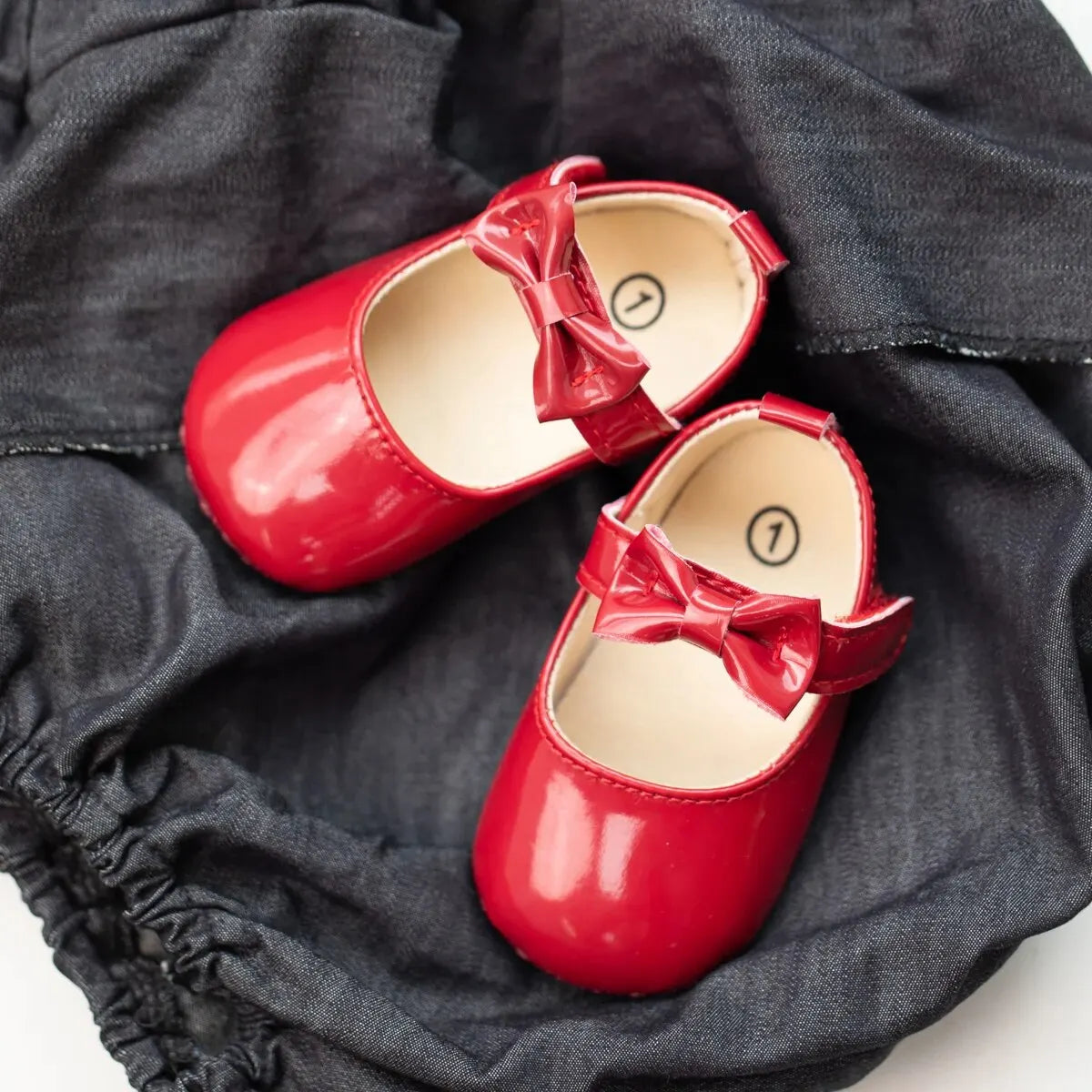 Baby Girls Shoes Bowknot Princess Dress Shoes PU Anti-slip Soft Sole Infant First Walkers Newborn Crib Baby Shoes