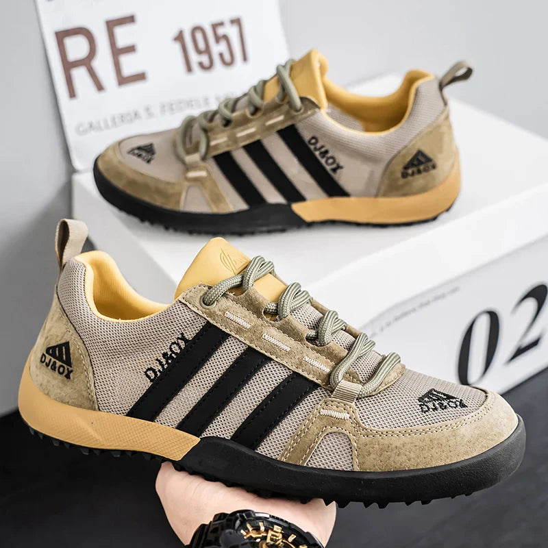 Men's Shoes Fashion Versatile Breathable Board Shoes Thick soled Trendy Casual Shoes  (Available)