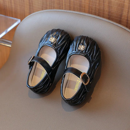 New Style Small Girls' Fashion Versatile Medium and Large Children's Soft Bottom Princess Shoes