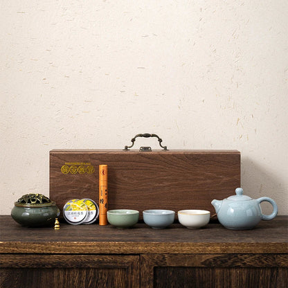 China-Chic Cultural and Creative Tea Set Gift Set Customized logo for business gift giving activities