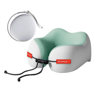 Portable U-shaped Pillow Double Hump Design Ergonomic Neck Pillow Press-inflatable Travel Pillow