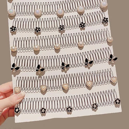 Camellia Hair Comb Invisible Bangs Hair Clip Tidy Artifact Hair pin Girls Hairpin Women Tools Fixed Inser Comb Hair Accessories
