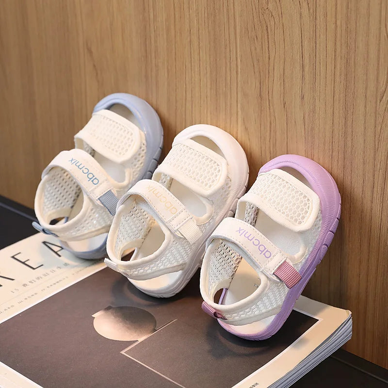 Baby Sandals Summer Infant Toddler Walking Shoe Mesh Breathable Kids Beach Shoes for Boys Girls Non-slip Causal Children Sandals