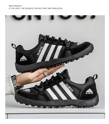 Men's Shoes Fashion Versatile Breathable Board Shoes Thick soled Trendy Casual Shoes  (Available)