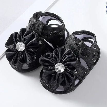 Newborn Infant Baby Girl Princess Bowknot Sandal Sneakers Toddler Soft Crib Walkers Casual Shoes